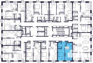 1-к квартира, вторичка, 40м2, 3/28 этаж