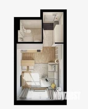 Студия квартира, вторичка, 20м2, 2/9 этаж