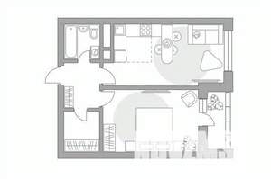 2-к квартира, вторичка, 45м2, 2/24 этаж