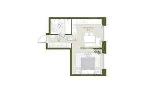 1-к квартира, вторичка, 31м2, 2/8 этаж