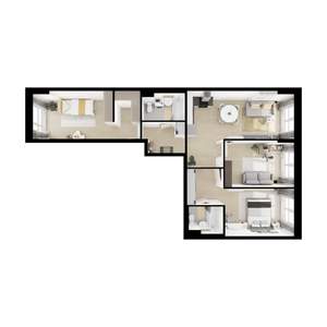 3-к квартира, вторичка, 88м2, 6/9 этаж