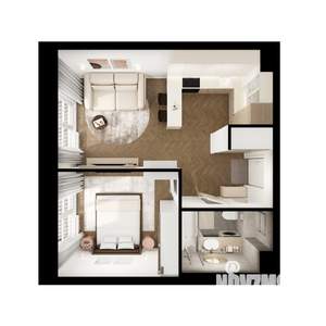 1-к квартира, вторичка, 38м2, 4/9 этаж