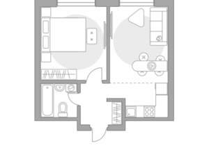 2-к квартира, вторичка, 39м2, 16/23 этаж