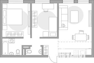 3-к квартира, вторичка, 55м2, 3/6 этаж