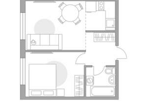 2-к квартира, строящийся дом, 34м2, 12/14 этаж