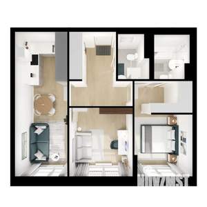 2-к квартира, вторичка, 57м2, 4/9 этаж