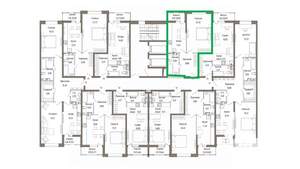 1-к квартира, вторичка, 47м2, 9/9 этаж