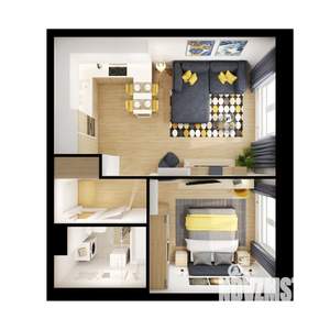 1-к квартира, вторичка, 42м2, 7/9 этаж