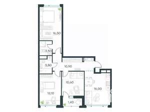 3-к квартира, вторичка, 74м2, 10/10 этаж