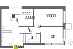 2-к квартира, строящийся дом, 61м2, 13/31 этаж