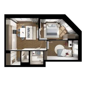 2-к квартира, вторичка, 50м2, 6/9 этаж