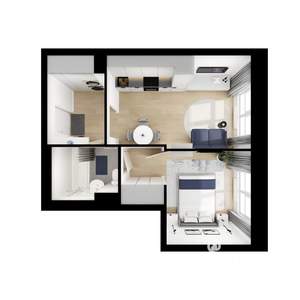 1-к квартира, вторичка, 35м2, 2/9 этаж