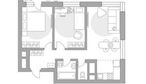 3-к квартира, строящийся дом, 55м2, 9/22 этаж