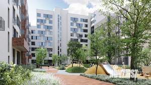 1-к квартира, строящийся дом, 32м2, 8/9 этаж