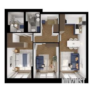 2-к квартира, вторичка, 58м2, 7/9 этаж