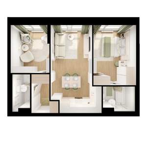 2-к квартира, вторичка, 50м2, 9/9 этаж