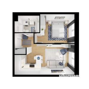 1-к квартира, вторичка, 36м2, 8/9 этаж