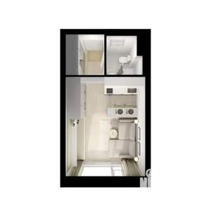 Студия квартира, вторичка, 20м2, 7/9 этаж