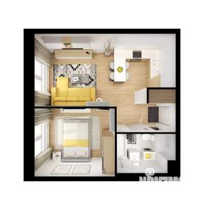 1-к квартира, вторичка, 36м2, 2/9 этаж