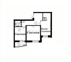 2-к квартира, вторичка, 63м2, 23/24 этаж