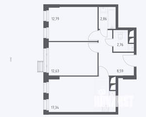 2-к квартира, вторичка, 57м2, 11/31 этаж
