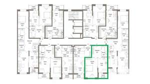 1-к квартира, вторичка, 48м2, 8/10 этаж