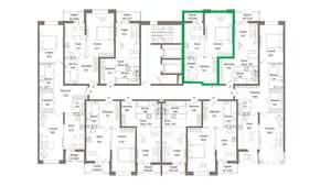 1-к квартира, вторичка, 47м2, 5/9 этаж