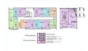 1-к квартира, вторичка, 34м2, 8/8 этаж
