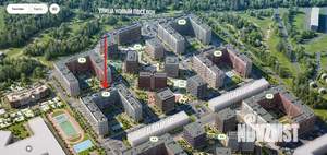 1-к квартира, вторичка, 36м2, 6/9 этаж