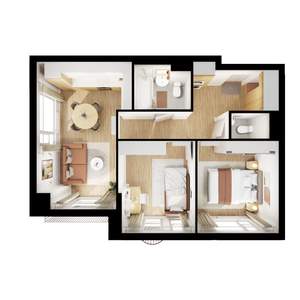 2-к квартира, вторичка, 54м2, 7/9 этаж