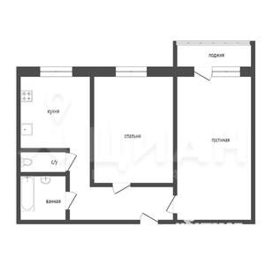 2-к квартира, вторичка, 52м2, 7/10 этаж