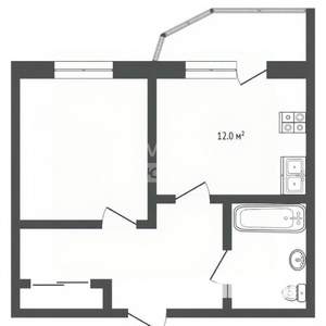 1-к квартира, вторичка, 41м2, 5/17 этаж