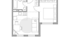 2-к квартира, строящийся дом, 34м2, 5/6 этаж