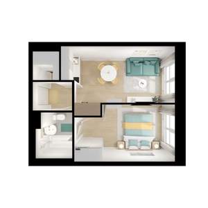1-к квартира, вторичка, 34м2, 8/9 этаж