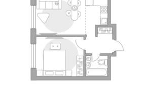 2-к квартира, вторичка, 35м2, 7/23 этаж