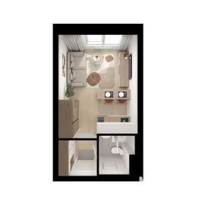 Студия квартира, вторичка, 20м2, 7/9 этаж