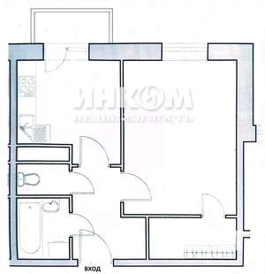 1-к квартира, вторичка, 34м2, 2/6 этаж