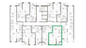 1-к квартира, вторичка, 48м2, 5/9 этаж