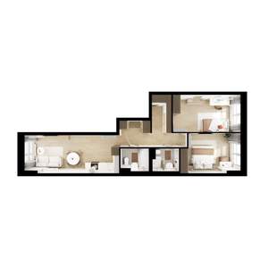 2-к квартира, вторичка, 67м2, 6/9 этаж