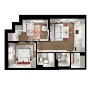 2-к квартира, вторичка, 52м2, 9/9 этаж