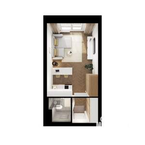 Студия квартира, вторичка, 24м2, 6/9 этаж