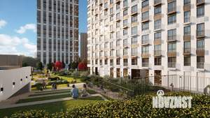 1-к квартира, строящийся дом, 45м2, 14/25 этаж