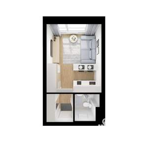 Студия квартира, вторичка, 20м2, 2/9 этаж