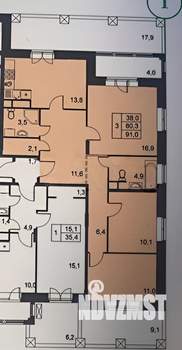 3-к квартира, вторичка, 112м2, 1/6 этаж