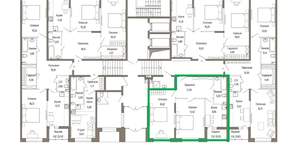 2-к квартира, вторичка, 64м2, 1/9 этаж