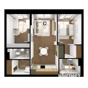 2-к квартира, вторичка, 58м2, 6/9 этаж