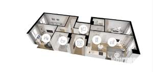 3-к квартира, вторичка, 81м2, 3/9 этаж
