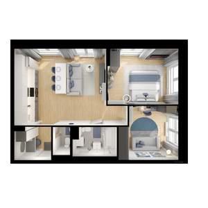 2-к квартира, вторичка, 59м2, 8/9 этаж