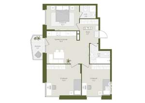 3-к квартира, вторичка, 75м2, 8/8 этаж