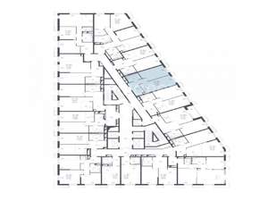 1-к квартира, строящийся дом, 45м2, 15/30 этаж